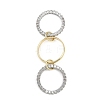Brass Micro Pave Cubic Zirconia Finger Rings RJEW-D325-01PG-02-5