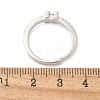 S925 Sterling Silver Adjustable Letter Rings for Women RJEW-M068-01P-M-3