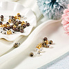 Kissitty 400Pcs 4 Colors Iron Corrugated Beads IFIN-KS0001-03-4