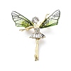Angel Alloy Crystal Rhinestone Brooch JEWB-C037-08G-1