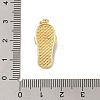 Brass Micro Pave Cubic Zirconia Pandents KK-R100-10G-01-3