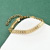 304 Stainless Steel Link Chain Bracelets for Women BJEW-Z143-08G-1