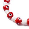 Handmade Evil Eye Lampwork Beads Strands LAMP-S069-01C-3