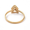 Ion Plating(IP) 201 Stainless Steel Arrow Mark Finger Ring for Women RJEW-J051-05G-3