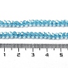 Electroplate Transparent Glass Beads Strands LS-EGLA-A035-T3mm-A08-4