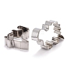 Non-Tarnish Stainless Steel Mixed Dinosaur Shaped Cookie Candy Food Cutters Molds DIY-H142-09P-3