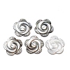 Rose Black Lip Shell Cabochons SSHEL-E553-09-2