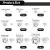 9 Styles Cubic Zirconia Cabochons ZIRC-BBC0002-97-2