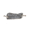 S925 Sterling Silver Connector Charms STER-Q006-03AS-1