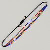 Bohemian Glass Seed Bead Double Layers Bracelets TJ8645-2-1