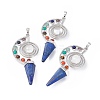 7 Chakra Natural Lapis Lazuli Big Pendants G-F733-02D-4