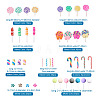 Handmade Polymer Clay Cabochons CLAY-TA0001-06-12