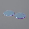 Iridescent PVC Paillette/Sequins Pendants PVC-WH0006-01B-2
