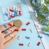 40Pcs 4 Colors Alloy Links Connector Charms FIND-SP0002-48-3