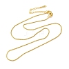 Brass Box Chain Necklaces NJEW-B119-04G-2