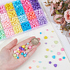 1140Pcs 24 Colors Opaque Acrylic Beads Sets SACR-PA0001-27-3
