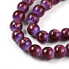 Baking Paint Glass Beads Strands DGLA-N008-8mm-04-4