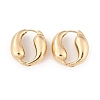 Brass Hoop Earrings for Women EJEW-U041-09G-4