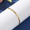 304 Stainless Steel Snake Chain Bracelets for Women Men STAS-S157-36B-G-2