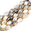 Natural Flower Opal Beads Strands G-N342-53-8x6-14-2