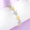 Brass Link Chain Bracelets for Women BJEW-G762-01GP-03-1