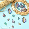 20Pcs 5 Styles Rainbow Color Alloy Pendants PALLOY-YW0007-03-5