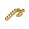 Christmas 201 Stainless Steel Pendants STAS-Q015-08G-2