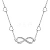 SHEGRACE Rhodium Plated 925 Sterling Silver Pendant Necklaces JN870A-1