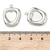 304 Stainless Steel Pendant Cabochon Settings STAS-C167-07D-P-3