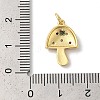 Rack Plating Brass Cubic Zirconia Pendants KK-Z056-31G-3