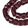 Transparent Glass Beads Strands GLAA-R041-8x8mm-A10-3