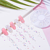 Glass Rhinestone Pointed Back Cabochons MRMJ-S028-001B-6