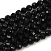 Natural Black Tourmaline Beads Strands LS-G-G927-46-2