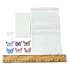 DIY Butterfly 430 Stainless Steel Etched Metal Embellishments Dangle Earring Jewelry Making Kits DIY-FS0007-46-5