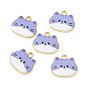 Painted Alloy Pendants PALLOY-P288-02G-01-3