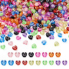 Sparkeads 900pcs 9 Colors Transparent Acrylic Beads TACR-SK0001-01-8