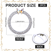 2Pcs Alloy Rhinestone Car Stickers STIC-CN0001-08-2