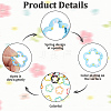 26Pcs Spray Painted Alloy Spring Gate Rings FIND-SC0022-55-6