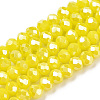 Electroplate Glass Beads Strands EGLA-A034-P2mm-B03-1