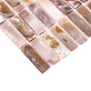 Natural Freshwater Shell Mosaic Tile Cabochons SHEL-Q029-01-2