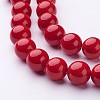 Natural Mashan Jade Round Beads Strands G-D263-12mm-XS31-2