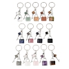 Mixed Stone Pendant Keychains KEYC-A016-01P-1