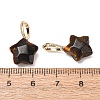 Natural Tiger Eye Pendants GG-CBAE2A3-02G-04-3