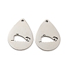 Non-Tarnish 316L Surgical Stainless Steel Pendants STAS-K280-07P-1