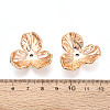 UV Plated Acrylic Bead Caps OACR-N158-02-3
