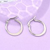 Tarnish Resistant 304 Stainless Steel Hoop Earrings EJEW-F105-23P-5