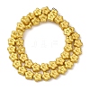Electroplate Glass Beads Strands EGLA-H109-13-3