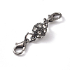 Alloy Rhinestone Magnetic Clasps ALRI-TAC0001-01B-1