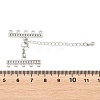 Brass Micro Pave Cubic Zirconia Chain Extender ZIRC-Q022-030P-NR-3