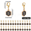 26Pcs Alloy Enamel Pendant Locking Stitch Markers HJEW-SC00139-2